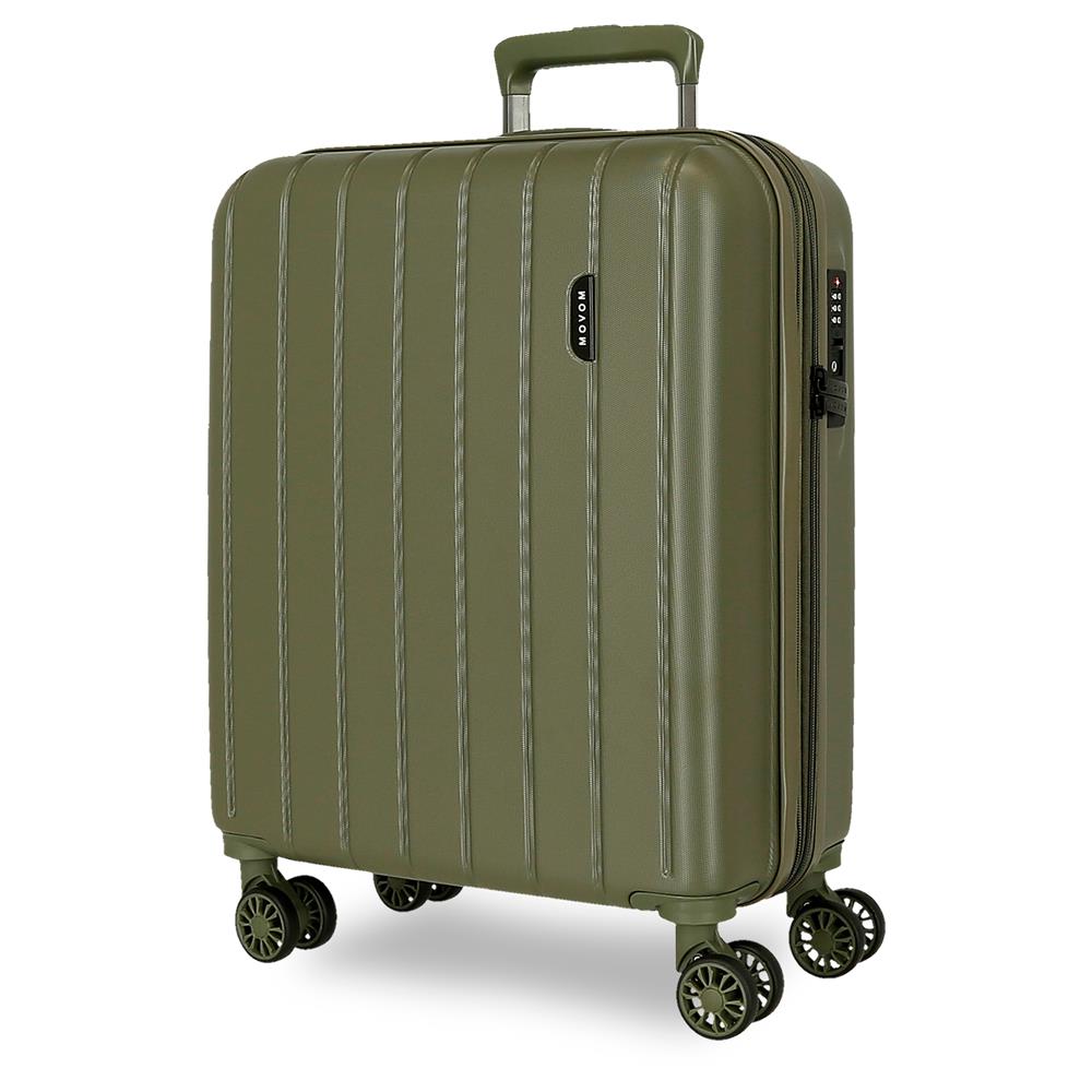 Maleta de cabina expandible Movom Wood caqui 55 cm