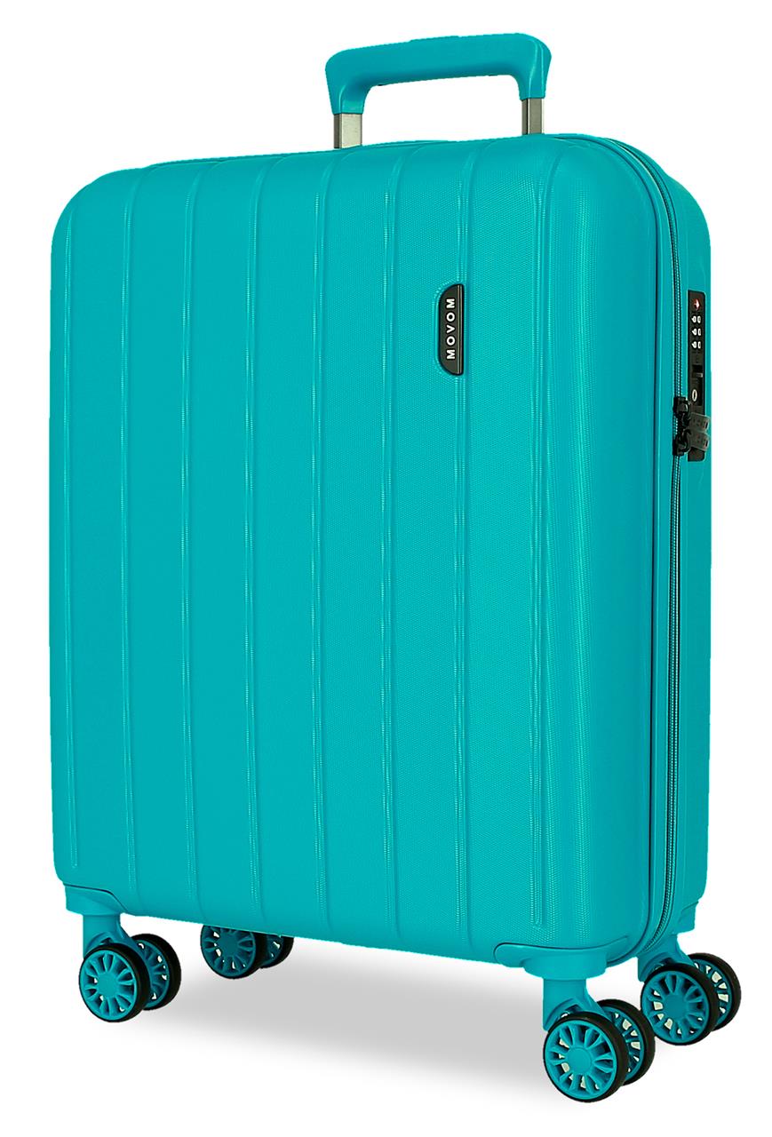 Maleta de cabina Movom Wood turquesa 55 cm