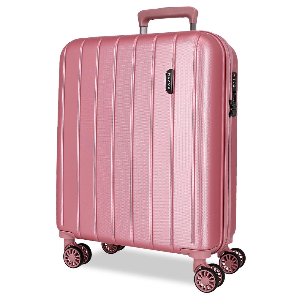 Maleta de cabina Movom Wood rosa 55 cm