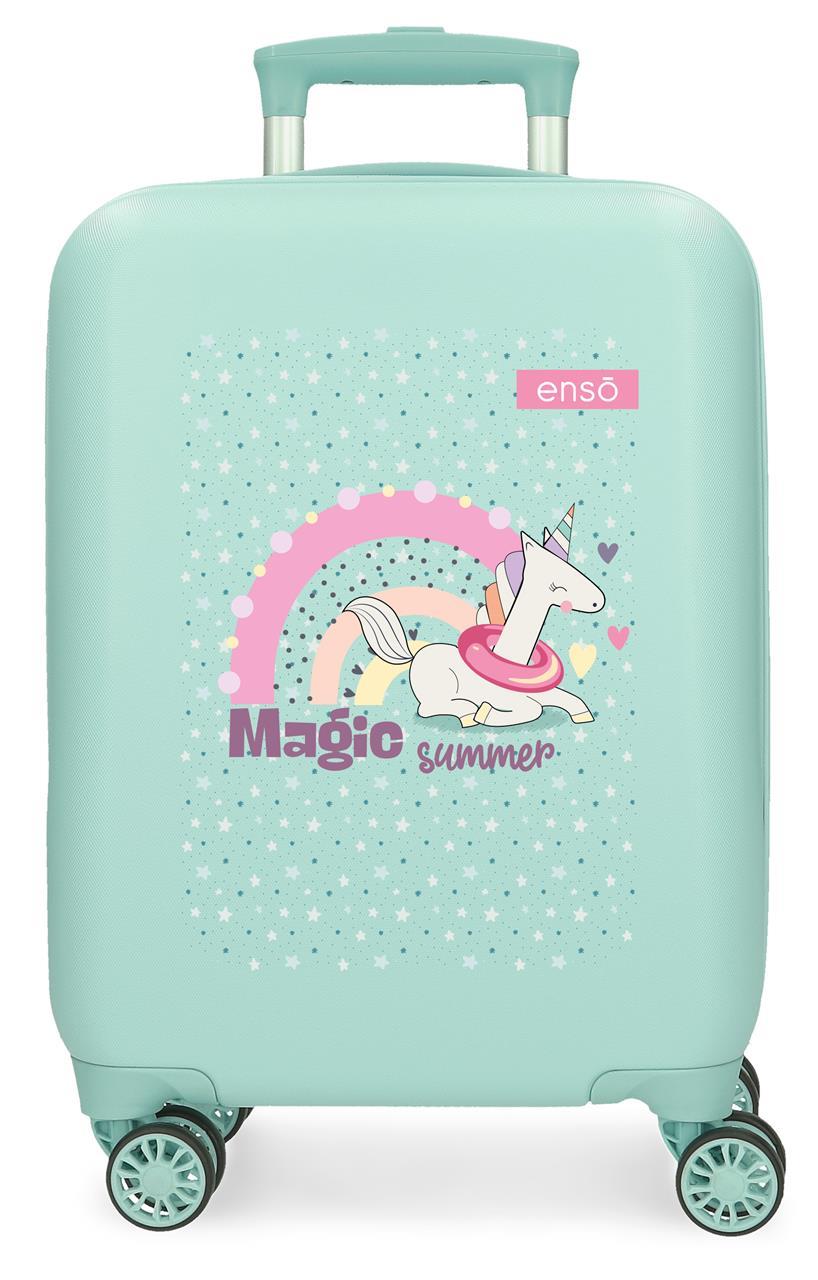 Maleta trolley infantil Enso Magic Summer turquesa 50 cm